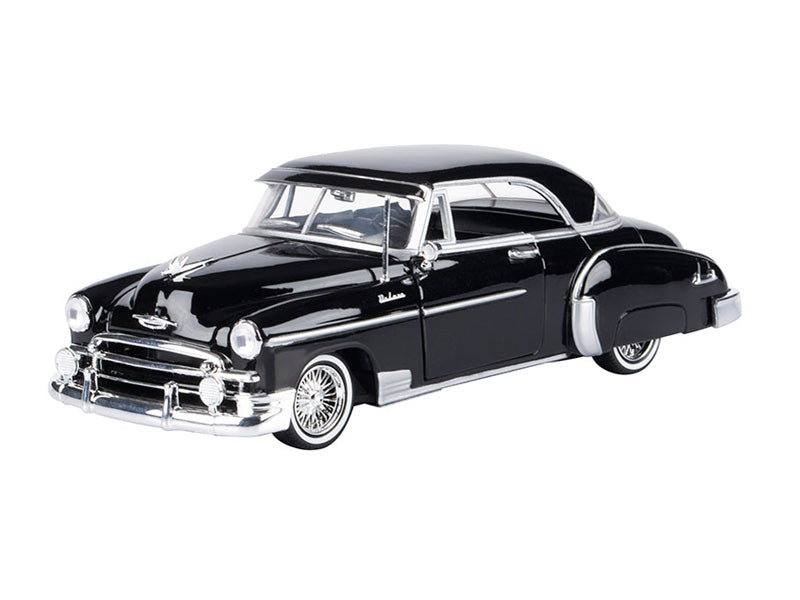 1950 Chevrolet Bel Air Lowrider - Black (Get Low) Diecast 1:24 Scale Model - Motormax 79026BK
