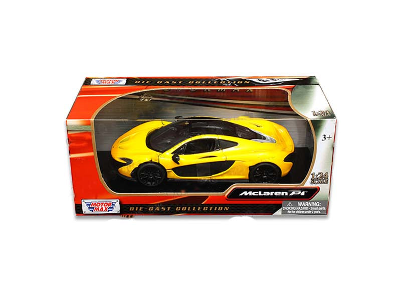 McLaren P1 - Yellow (Timeless Legends) Diecast 1:24 Scale Model Car - Motormax 79325YL
