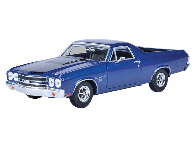 1970 Chevrolet El Camino SS 396 - Blue (Timeless Legends) Diecast 1:24 Scale Model - Motormax 79347BL