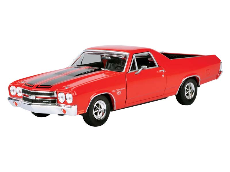 1970 Chevrolet El Camino SS 396 Red (Timeless Legends) Diecast 1:24 Model Car - Motormax 79347RD