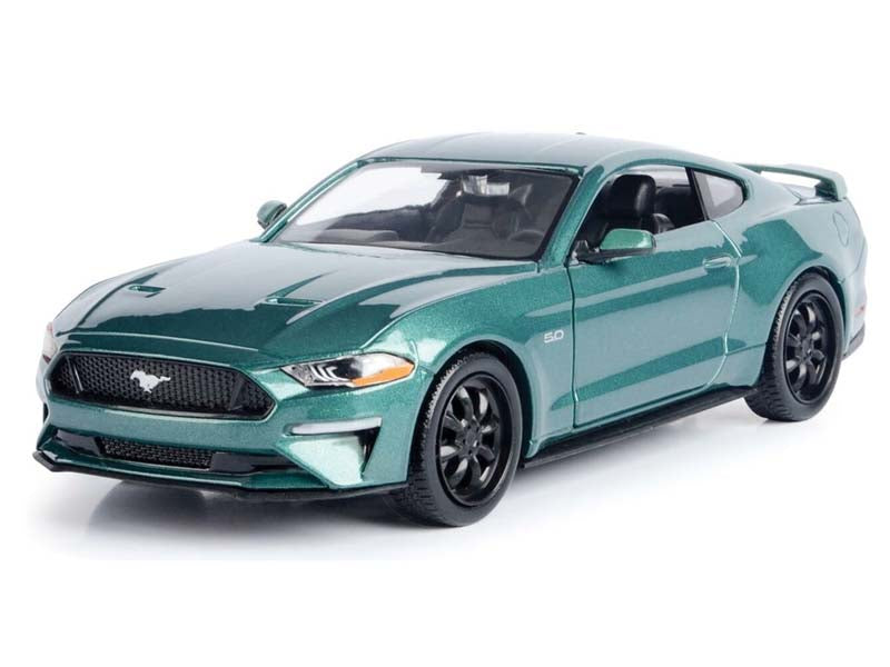 2018 Ford Mustang GT Dark Green (Timeless Legends) Diecast 1:24 Scale Models - Motormax 79352DKGRN