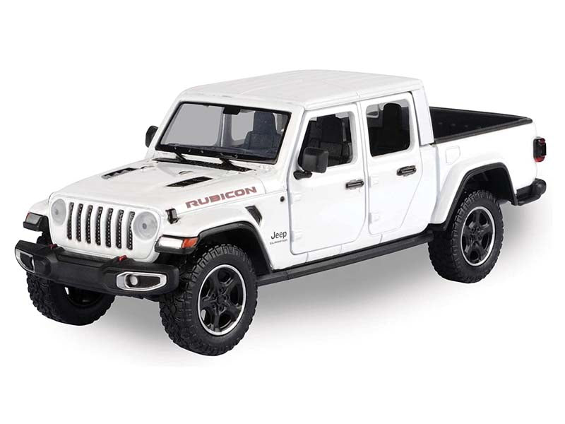 2021 Jeep Gladiator Rubicon - White Closed Top (Timeless Legends) Diecast 1:24 Scale Model - Motormax 79368WH