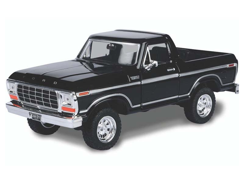 1978 Ford Bronco Custom - Black (Timeless Legends) Diecast 1:24 Scale Model - Motormax 79374BK