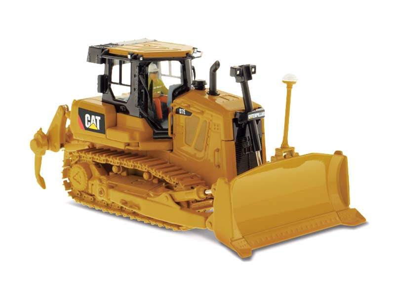 Caterpillar CAT D7E Track Type Tractor w/ Electric Drive w/ Operator (High Line Series) 1:50 Scale Model - Diecast Masters 85224
