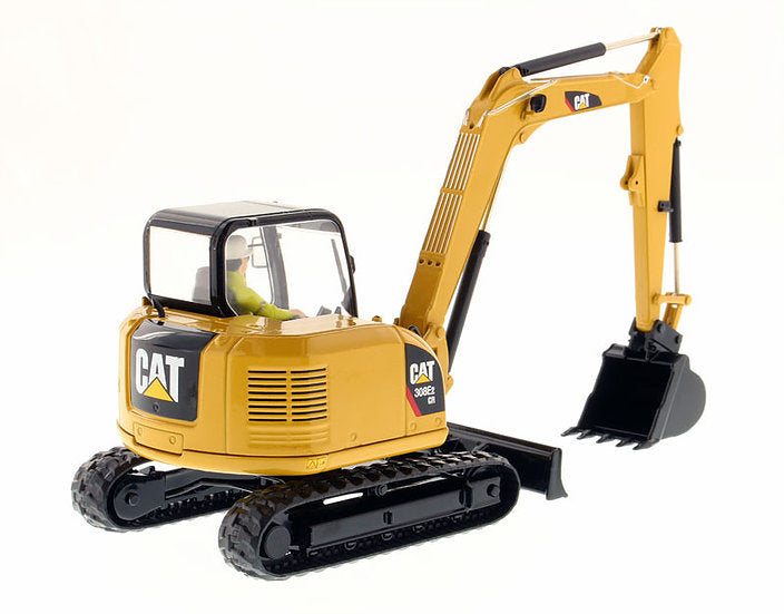 Caterpillar CAT 308E2 CR SB Mini Hydraulic Excavator w/ Working Tools & Operator (High Line Series) 1:32 Scale Model - Diecast Masters 85239