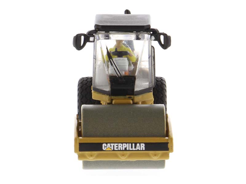 CAT Caterpillar CS56 Smooth Drum Vibratory Soil Compact (High Line Series) 1:87 HO Scale Model - Diecast Masters 85246