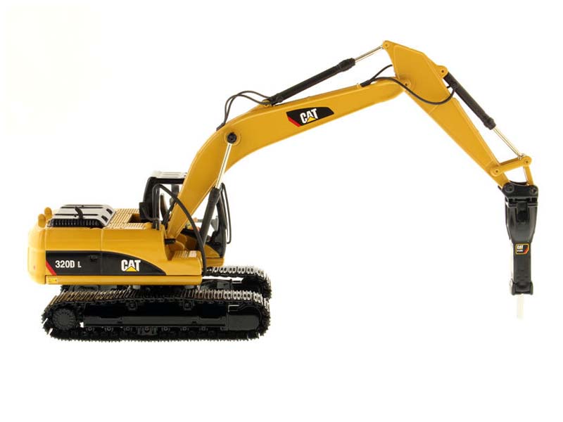 CAT Caterpillar 320D L Hydraulic Excavator w/ Hammer (Core Classics Series) 1:50 Scale Model - Diecast Masters 85280C