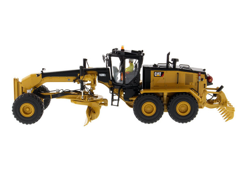 CAT Caterpillar 16M3 Motor Grader w/ Operator (High Line Series) Diecast 1:50 Scale Model - Diecast Masters 85507