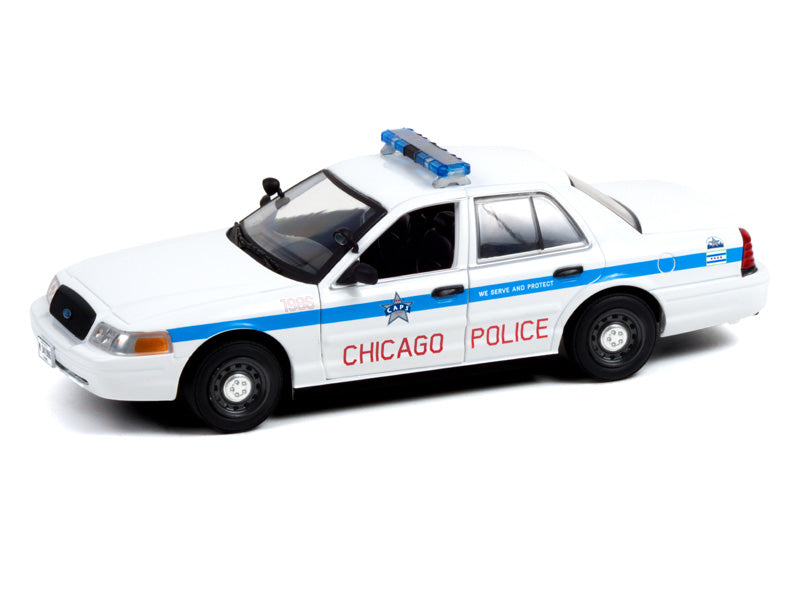PRE-ORDER 2008 Ford Crown Victoria Police Interceptor - City of Chicago Police Department (Hot Pursuit) Series 3 Diecast 1:24 Scale Model - Greenlight 85533