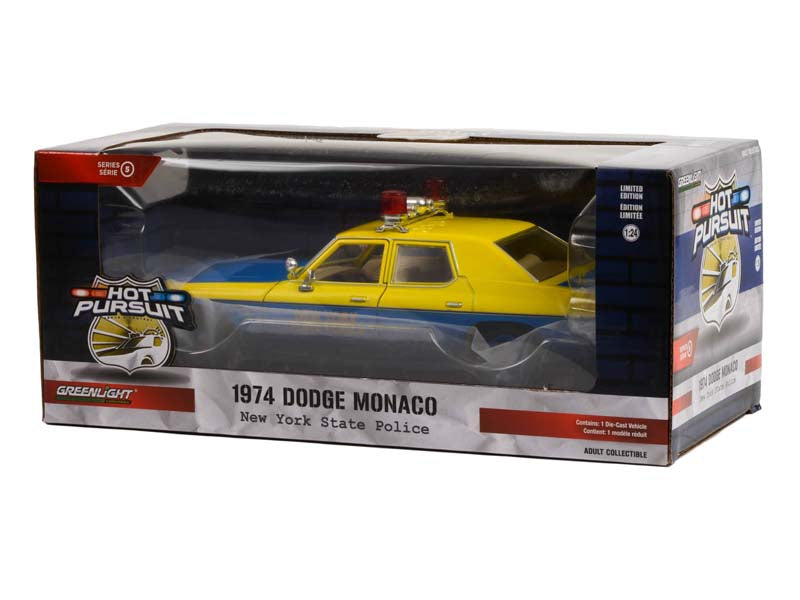 1974 Dodge Monaco - New York State Police (Hot Pursuit) Diecast 1:24 Scale Model Car - Greenlight 85551