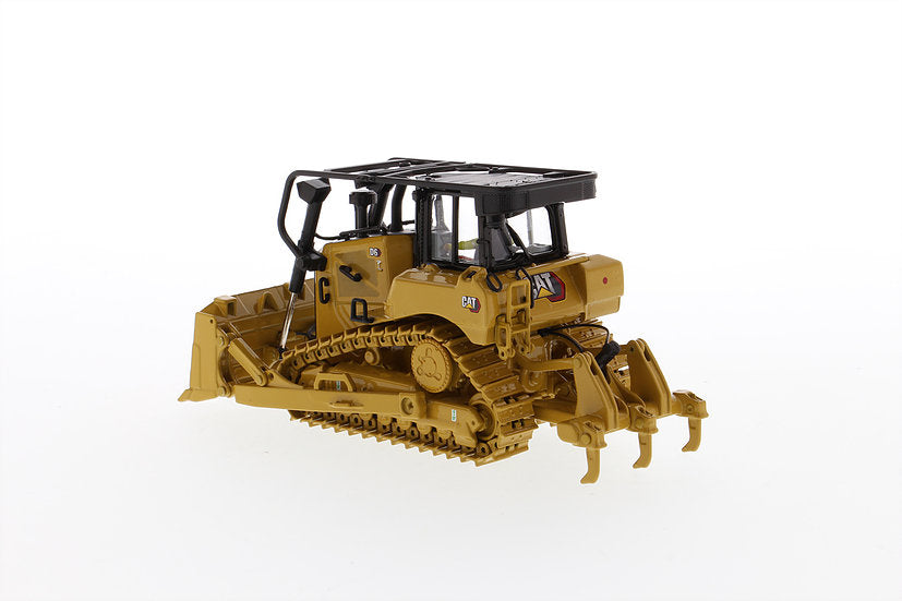 CAT Caterpillar D6 Track Type Tractor Dozer w/ SU Blade & Operator (High Line Series) 1:50 Scale Model - Diecast Masters 85553