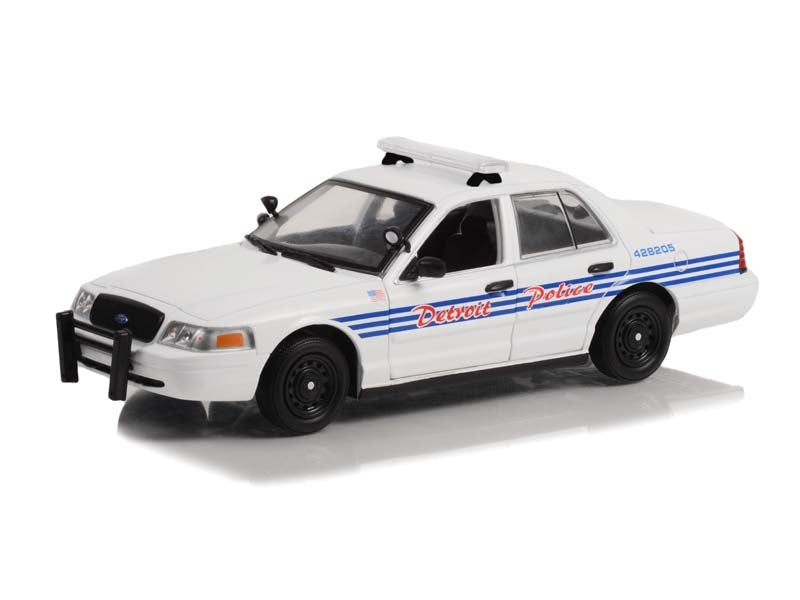 2008 Ford Crown Victoria Police Interceptor - Detroit Michigan Police (Hot Pursuit) Diecast 1:24 Model - Greenlight 85563
