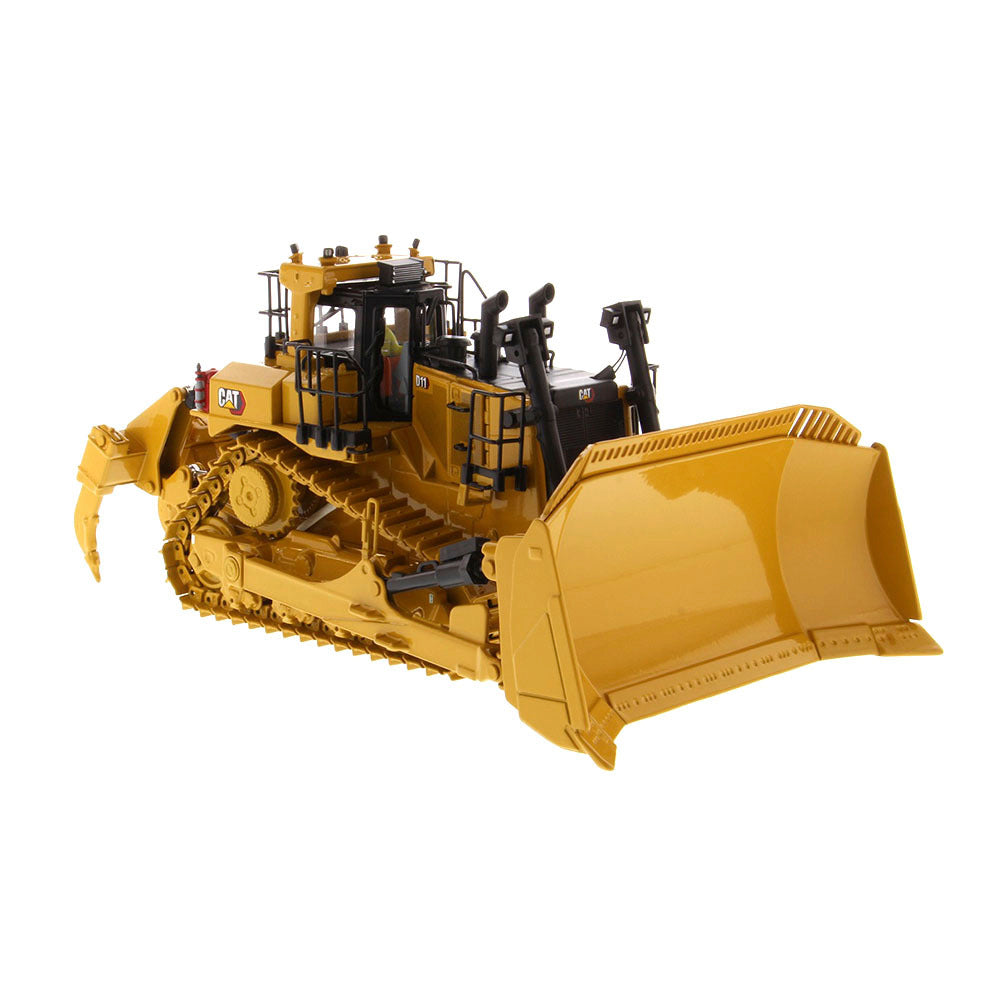 CAT Caterpillar D11 Fusion Track-Type Tractor Dozer w/ Operator (High Line Series) 1:50 Scale Model - Diecast Masters 85604