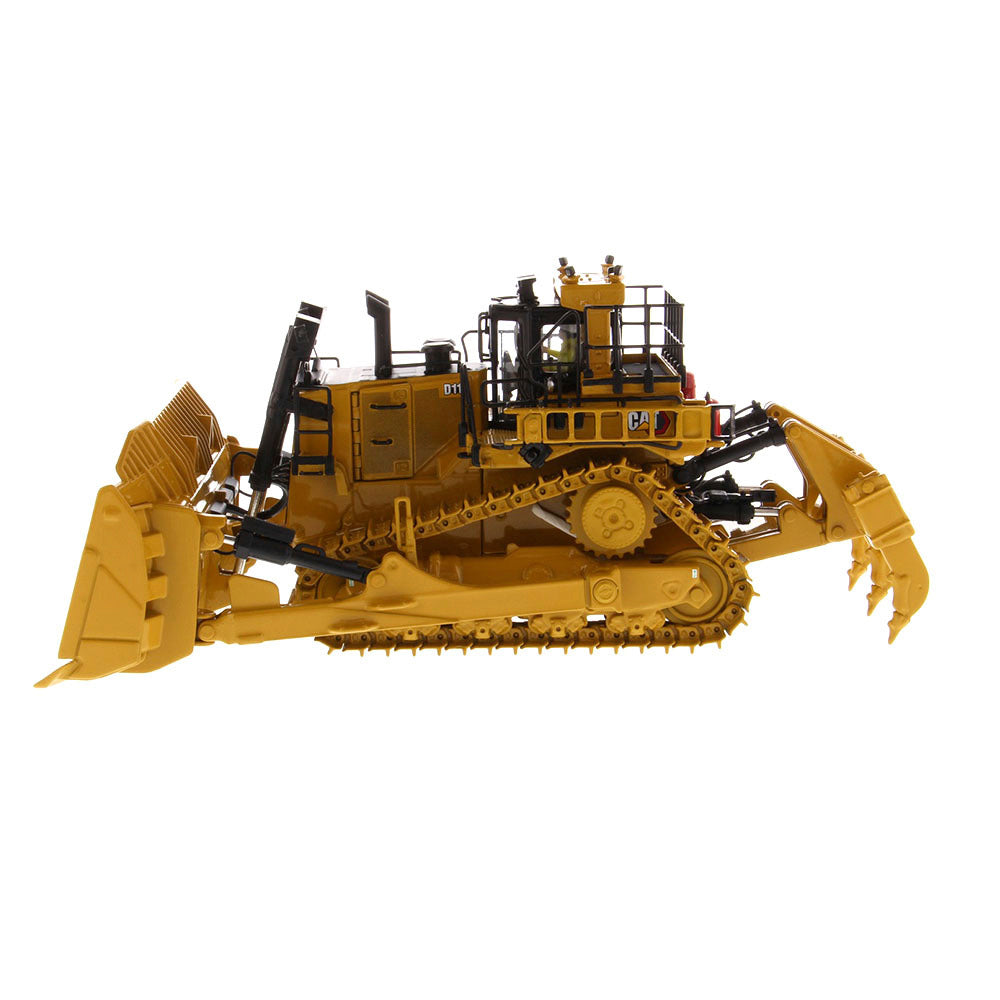 CAT Caterpillar D11 Fusion Track-Type Tractor Dozer w/ Operator (High Line Series) 1:50 Scale Model - Diecast Masters 85604