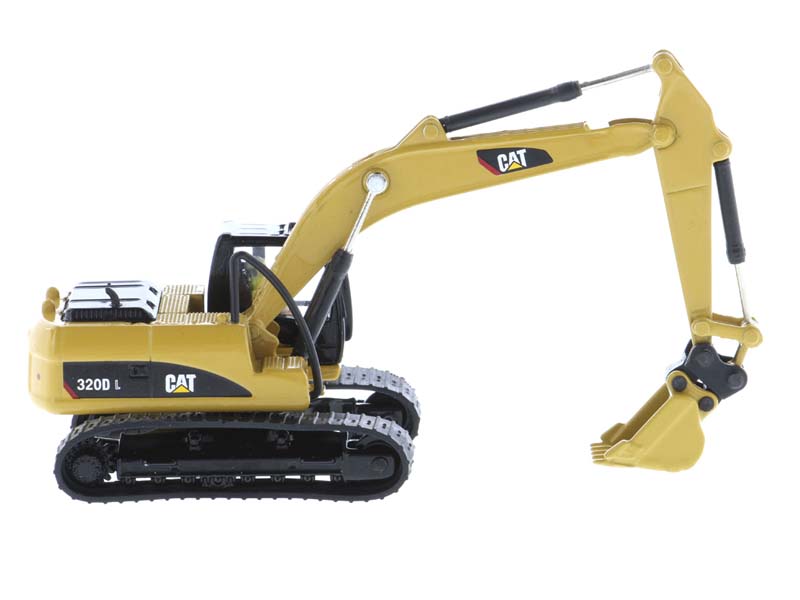 CAT Caterpillar 320D L Hydraulic Excavator w/ Multiple Work Tools (High Line Series) 1:87 HO Scale Model - Diecast Masters 85652