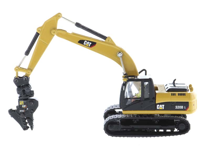 CAT Caterpillar 320D L Hydraulic Excavator w/ Multiple Work Tools (High Line Series) 1:87 HO Scale Model - Diecast Masters 85652
