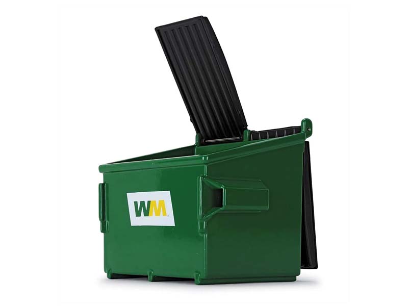 Refuse Trash Bin (Waste Management) Green Diecast 1:34 Model - First Gear 90-0169C
