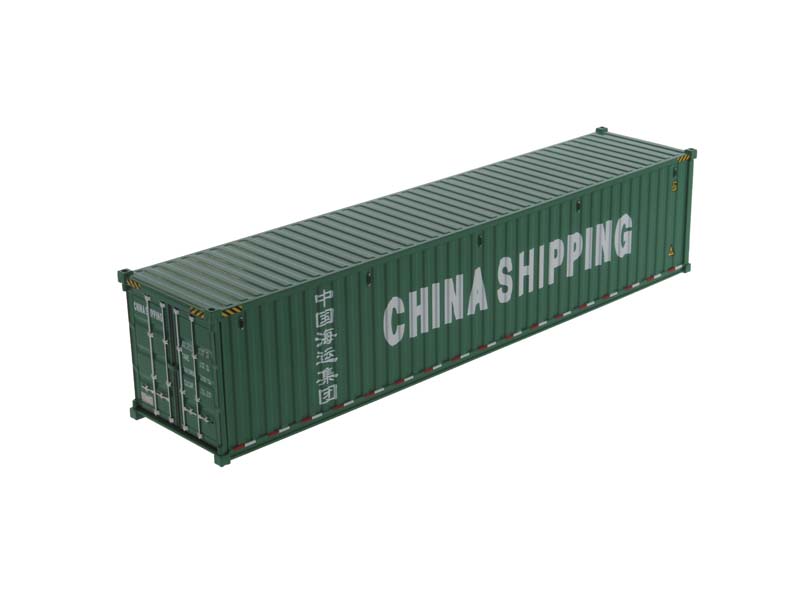 40' Dry Goods Sea Container - China Shipping Green (Transport Series) 1:50 Scale Model - Diecast Masters 91027C