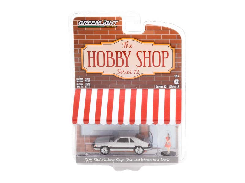 1979 Ford Mustang Coupe Ghia w/ Woman in a Dress (The Hobby Shop) Series 12 Diecast 1:64 Model Car - Greenlight 97120B