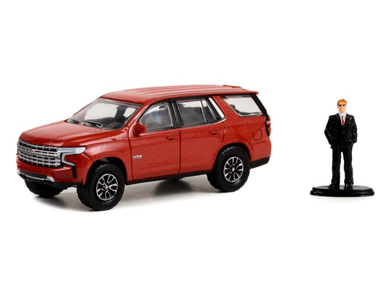 2022 Chevrolet Tahoe LT Texas Edition w/ Man in Suit (The Hobby Shop) Series 14 Diecast 1:64 Scale Model - Greenlight 97140F