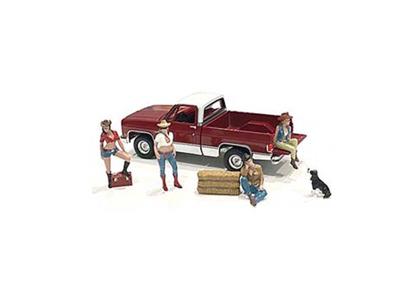 Western Style - 6 piece Set (MiJo Exclusive) Diecast 1:64 Scale Models - American Diorama 76485
