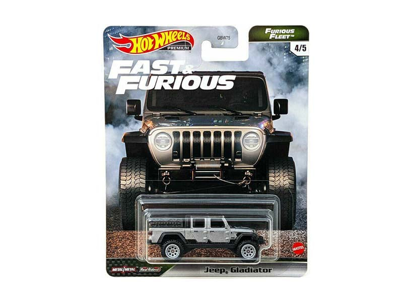 Jeep Gladiator "Furious Fleet" 2021 Premium (N) Case Diecast 1:64 Scale Model Car - Hot Wheels GBW75-956N