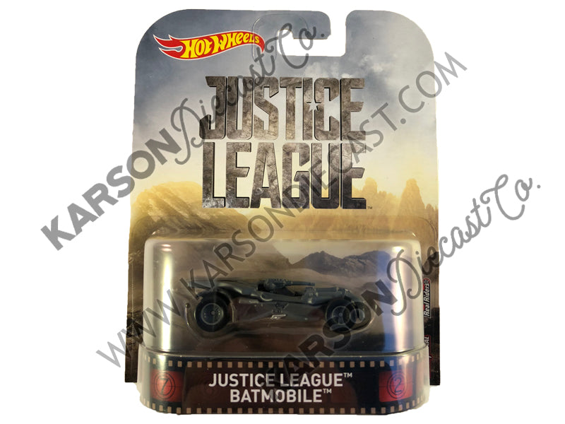 Retro Entertainment Justice League Batmobile 1:64 Scale - Hotwheels - FVD03-956A