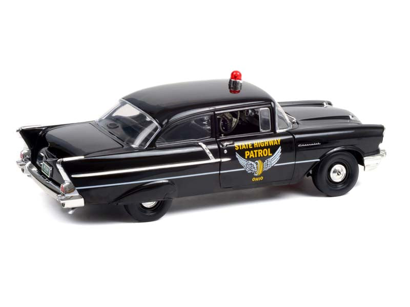 1957 Chevrolet 150 Sedan - Ohio State Highway Patrol Diecast 1:18 Scale Model Car - Highway 61 HWY18028