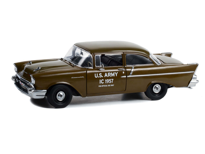 PRE-ORDER 1957 Chevrolet 150 Sedan - U.S. Army IC 1957 Staff Car Diecast 1:18 Scale Model - Highway 61 HWY18043