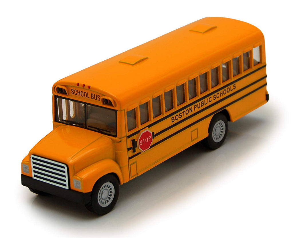 Boston City School Bus - Kinsmart 5" P/B - KS5107BS