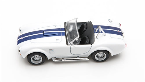 1965 Shelby Cobra 427 White 1:32 Diecast Model Pullback - Kinsmart - KT5322