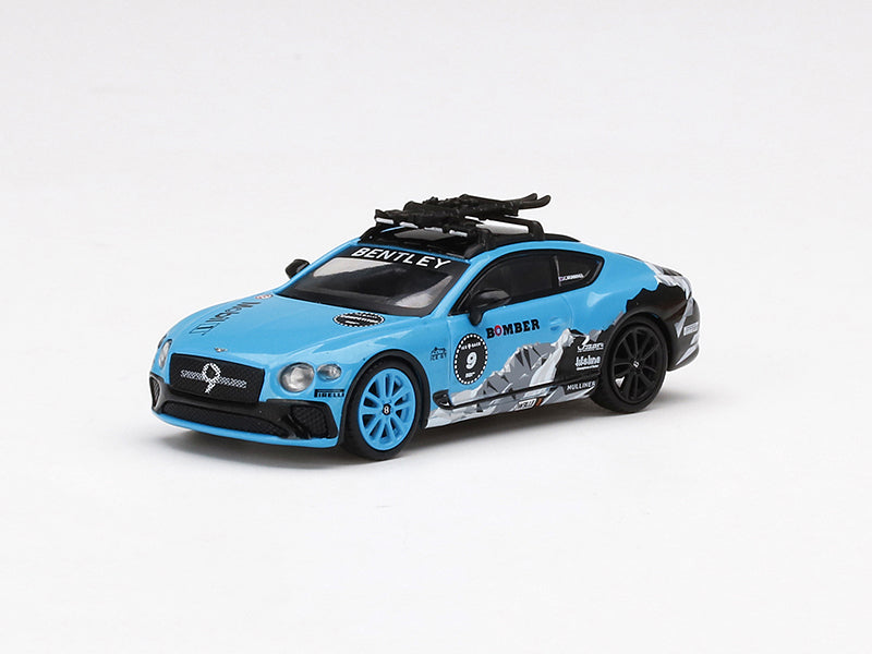 Bentley Continental GT #9 Catie Munnings GP Ice Race Limited to 1800 pcs (MINI GT) 1:64 Diecast Model Car - True Scale Miniatures MGT00247
