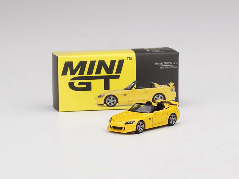 CHASE Honda S2000 CR Rio - Yellow Pearl Mini GT (MiJo Exclusive) Diecast 1:64 Scale Model - True Scale Miniatures MGT00282