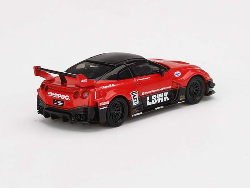 LB-Silhouette WORKS GT NISSAN 35GT-RR Ver.1 Red/Black (Mini GT) Diecast 1:64 Scale Model Car - TSM MGT00324