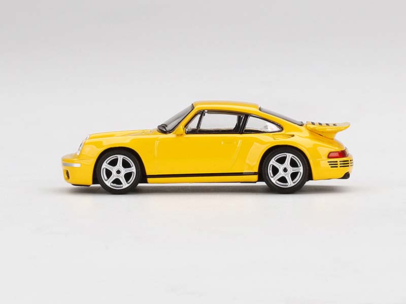 RUF CTR Anniversary - Blossom Yellow (Mini GT) Diecast 1:64 Scale Model - True Scale Miniatures MGT00358
