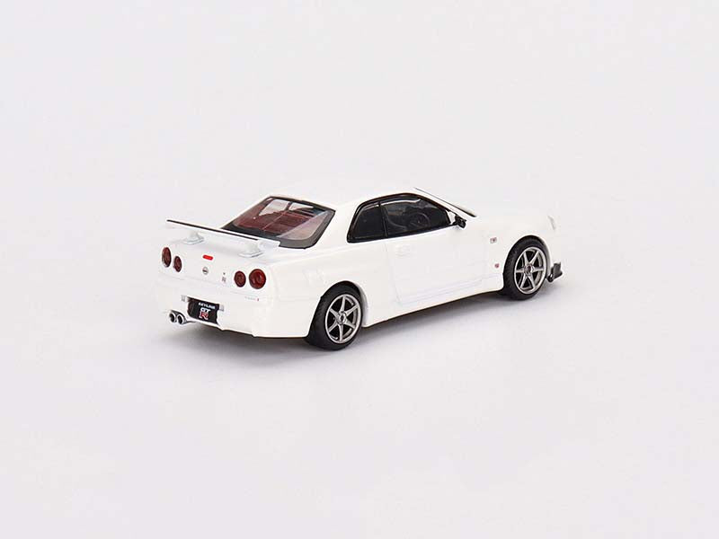 Nissan Skyline GT-R (R34) V-Spec N1 - White (Mini GT) Diecast 1:64 Scale Model Car - TSM MGT00397
