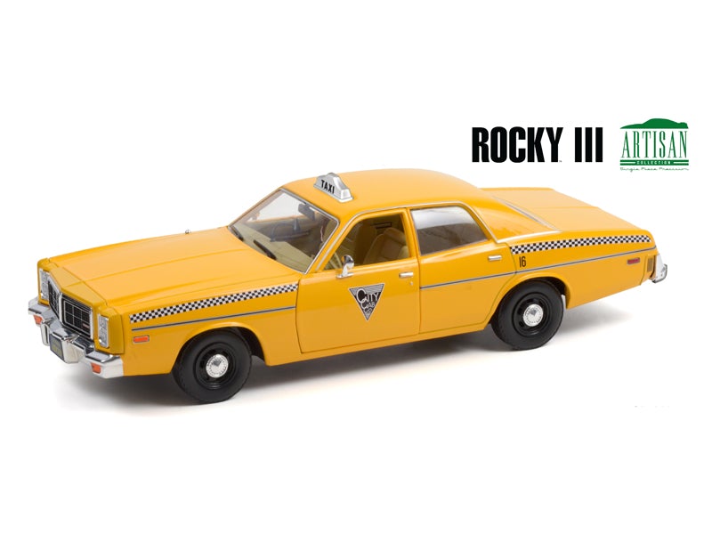 1978 Dodge Monaco - City Cab Co. "Rocky III" Artison Collection 1:18 Scale Diecast Model - Greenlight 19111